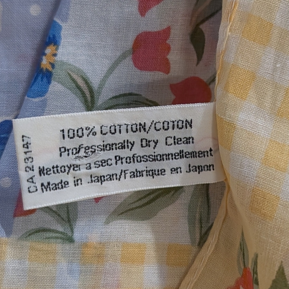 new vintage TALBOTS large patchwork square scarf - image 5